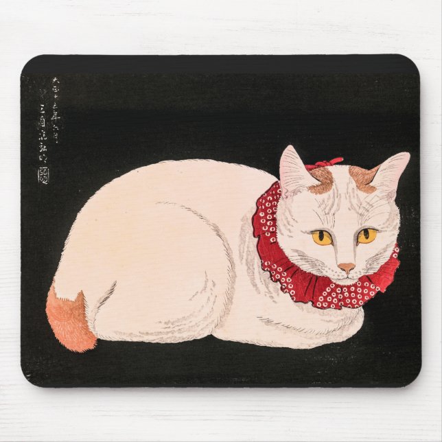 Tapis De Souris Chat blanc - Takahashi Shotei (Devant)