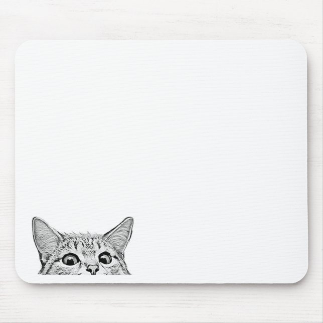 Tapis De Souris chat caché (Devant)