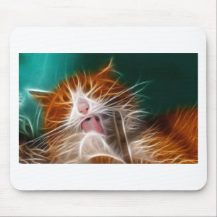 Tapis De Souris chat chaton minous mignon animal familier ronron m