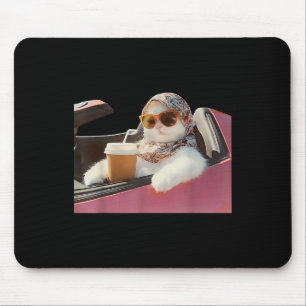 Tapis De Souris Chat Conduire Mème Rage Me Consomme Humour Silly