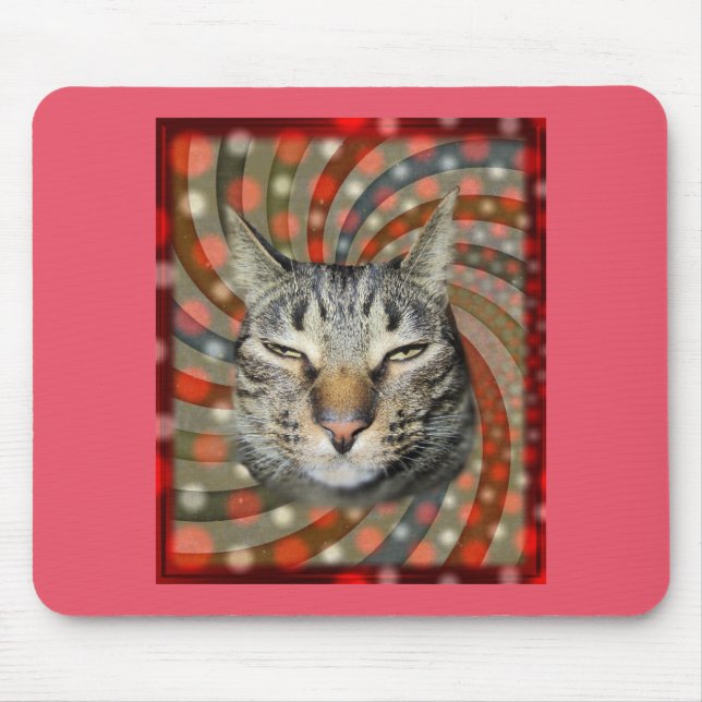 Tapis De Souris Chat Cool – VOUS DÉCRIVEZ Votre Cadeau ! (Devant)