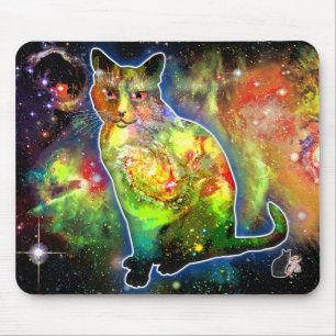 Tapis De Souris Chat cosmique Omicron