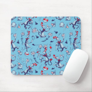 Tapis De Souris Chat Dans Le Casquette   Motif bleu
