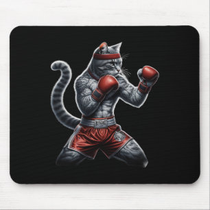 Tapis De Souris Chat De Boxe Quand Votre Chat Touche Plus Dur Que