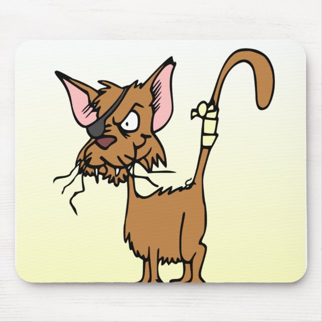 Tapis De Souris Chat de dessin (Devant)