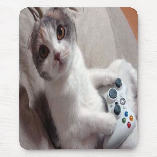Tapis De Souris Chat de jeu mousepad (Devant)