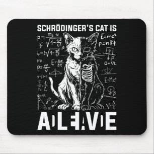 Tapis De Souris Chat de Schrodinger - Physique morte et vivante
