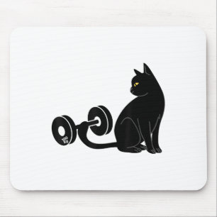 Tapis De Souris Chat de soulevé de terre Entraînement Gym Fitness