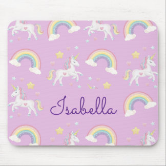 Tapis De Souris Chat de souris monochrome Rainbow Sparkle