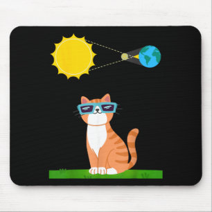 Tapis De Souris Chat drôle avec Eclipse Gles propriétaire de chat