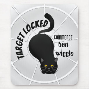 Tapis De Souris Chat drôle prêt à rebondir