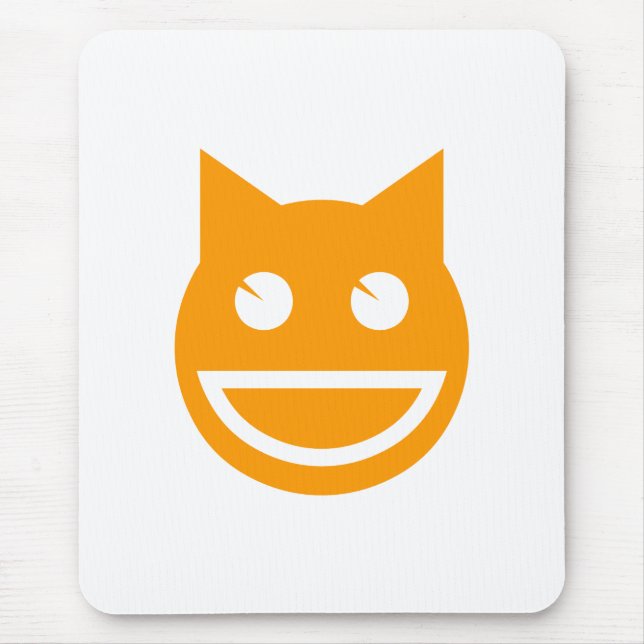 Tapis De Souris Chat Emoji souriant (Devant)