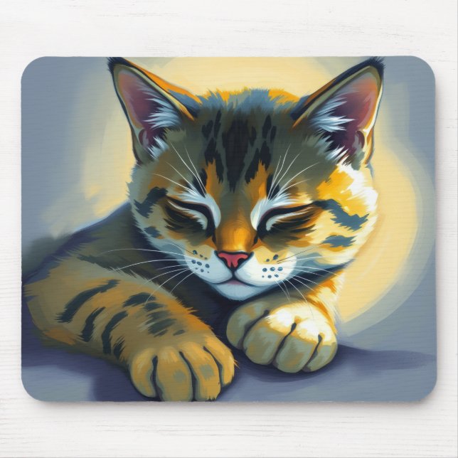 Tapis De Souris Chat endormi (Devant)