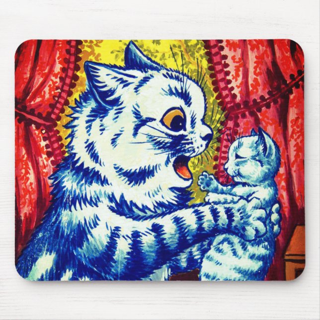 Tapis De Souris Chat et ses chatons (Devant)