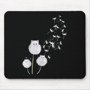 Tapis De Souris Chat femme Dandelion Fleur Skt col V