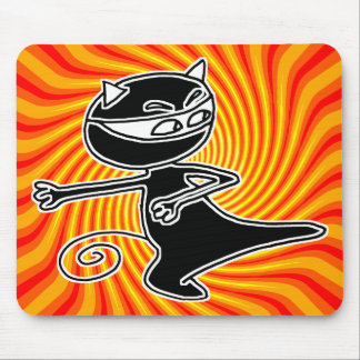 Tapis De Souris Chat Firekick Mousepad de Ninja