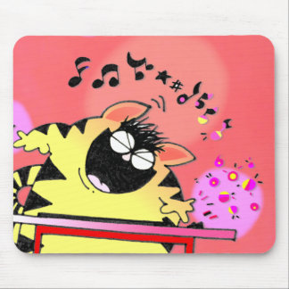 Tapis De Souris Chat Gras Joue Clavier