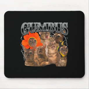 Tapis De Souris Chat Gumbus Drôle Chat Gumbus Mignon Animal Kitty