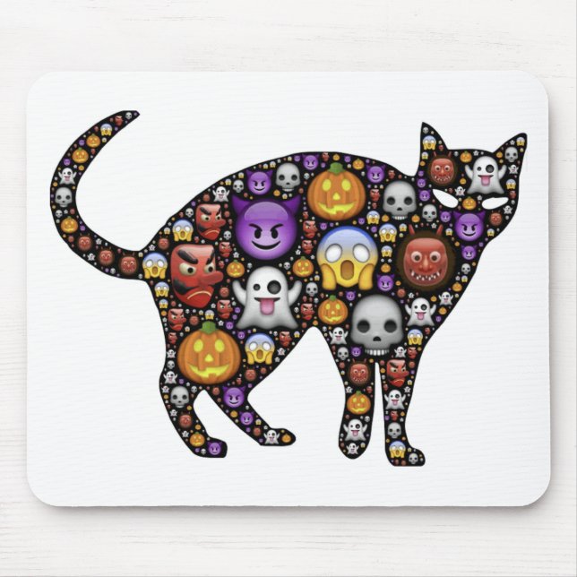 TAPIS DE SOURIS CHAT HALLOWEEN (Devant)