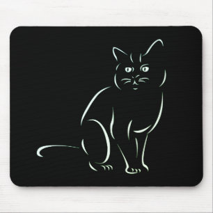 Tapis De Souris Chat Kitty Blanc