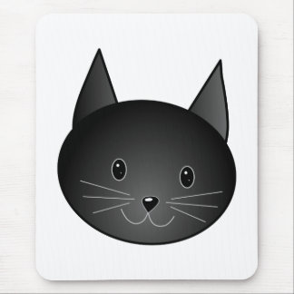 Tapis De Souris Chat. Kitty. noir mignon