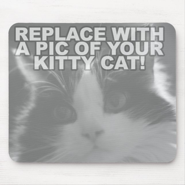 Tapis De Souris Chat Kitty personnalisé (Devant)