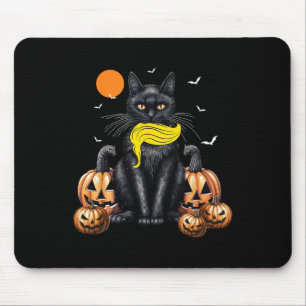 Tapis De Souris Chat Ladies For Kamala Harris Halloween Citrouille