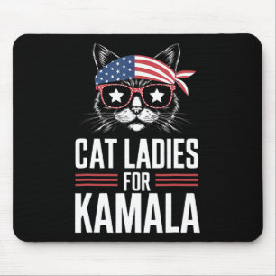 Tapis De Souris Chat Ladies For Kamala Harris Président 2024