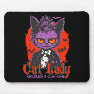 Tapis De Souris Chat Lady Halloween Feminist Enfless Chat Ladies H