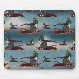 Tapis De Souris Chat magique de tapis, mousepad modelé