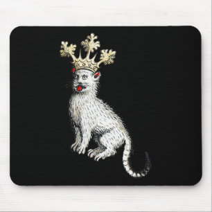 Tapis De Souris Chat médiéval King Antique Moyen Age Allemagne