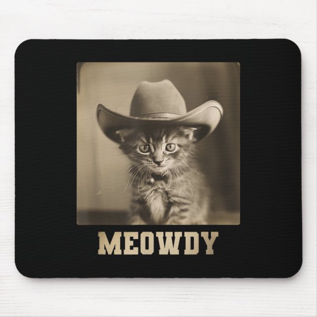 Tapis De Souris Chat Meowdy vintage (Devant)