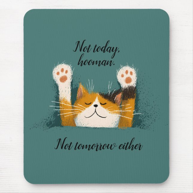 Tapis De Souris Chat mignon drôle de nappe (Devant)