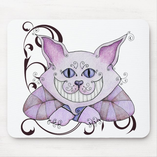 Tapis De Souris Chat Mousepad de Cheshire (Devant)