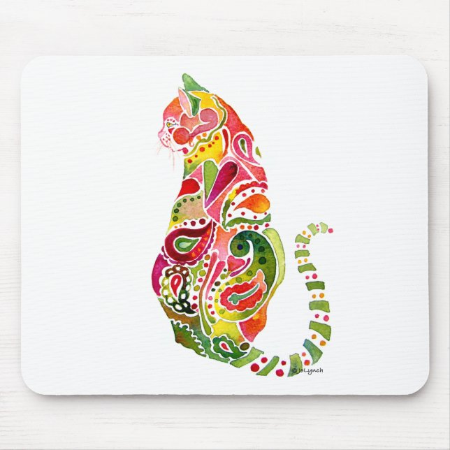 Tapis De Souris Chat Mousepad de Paisley (Devant)