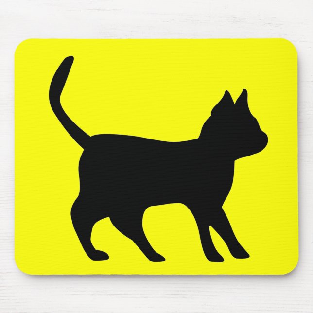 Tapis De Souris Chat noir (Devant)