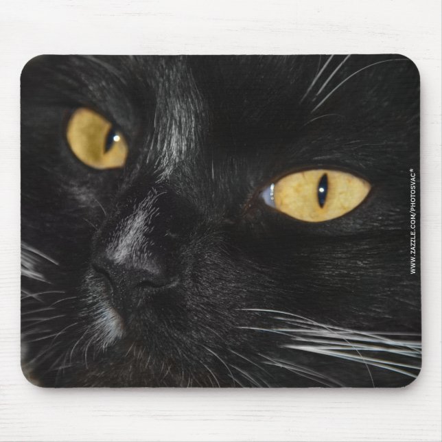 Tapis De Souris Chat noir (Devant)