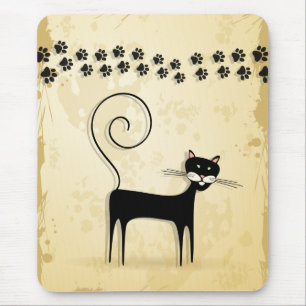 Tapis De Souris chat noir