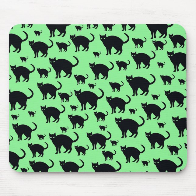 Tapis De Souris Chat noir (Devant)