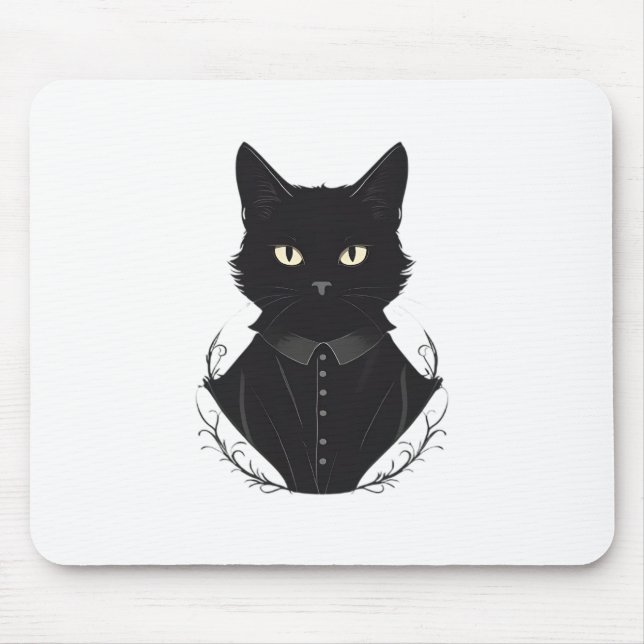 Tapis De Souris Chat noir enchanté de Salem (Devant)