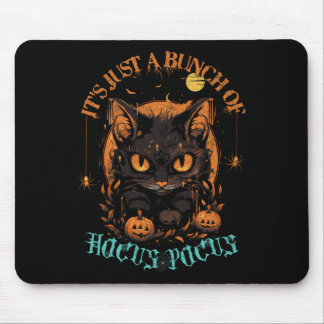 Tapis De Souris Chat noir Halloween vintage C'est juste un tas de 