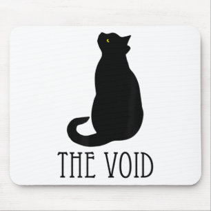 Tapis De Souris Chat Noir Le Void Amusant Yellow Eye Kitty Chat Ma