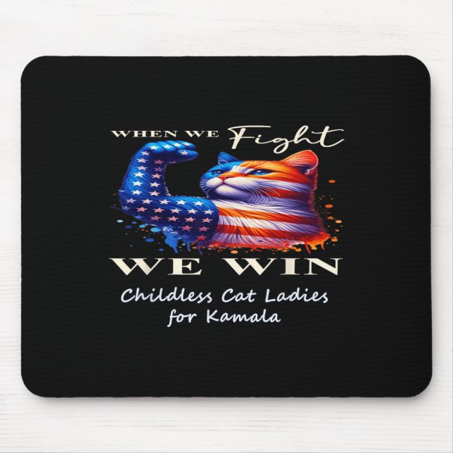 Tapis De Souris Chat patriotique (Devant)