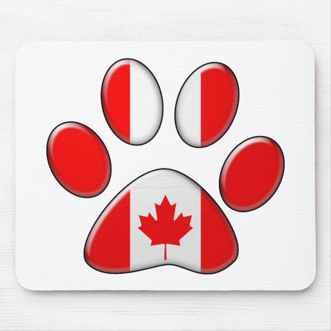 Tapis De Souris Chat patriotique canadien (Devant)