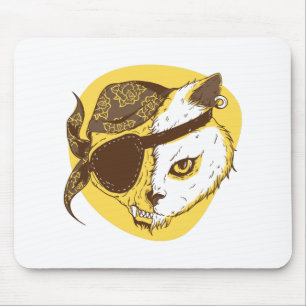 Tapis De Souris Chat pirate