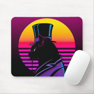 Tapis De Souris Chat portant un Tuxedo et une oeuvre d'art Casquet