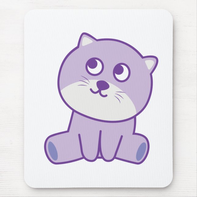 Tapis De Souris chat regardant le ciel (Devant)