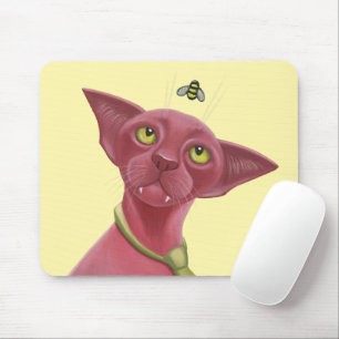 Tapis De Souris Chat rose