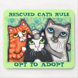 Tapis De Souris Chat secouru/abri