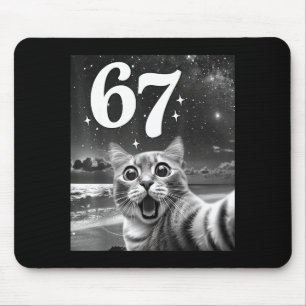Tapis De Souris Chat selfie avec 67 mème chats drôles graphique po